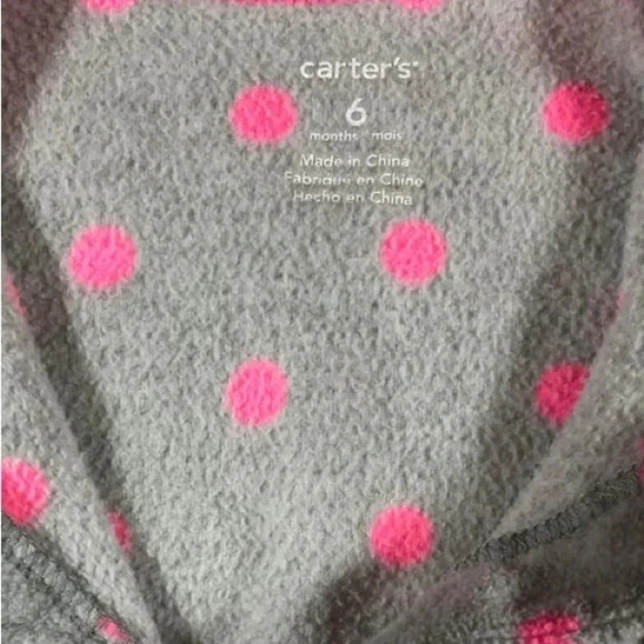 4/$20 Carter’s Fleece Sleeper -  6 Months - Picture 5 of 5